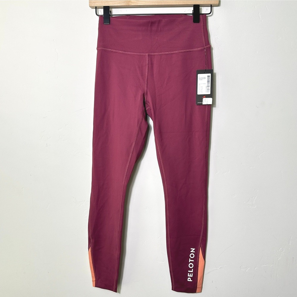 Peloton Women's Move Rib Insert Legging High Rise Ankle Length‎ Cycling Gym Yoga